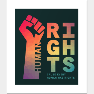 Human Rights Fist Up Illustration 02 Posters and Art